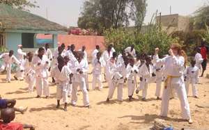 Sonia, a karate beginner, takes a turn animating