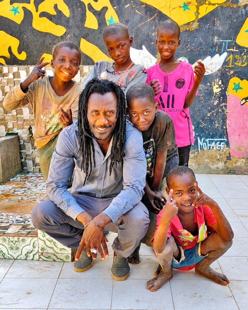 Issa with talibe children, heart of his mission