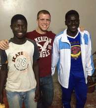 With Kalidou and Souleymane