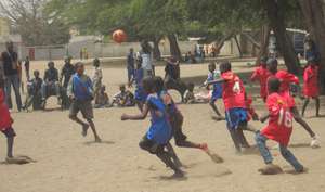 Red versus blue, passionately into the game