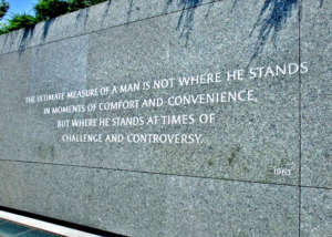 Martin Luther King's words touched Issa deeply
