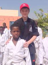 Robbie with a keen student