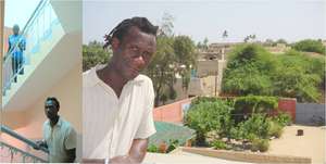 Issa climbs to 2nd floor, Mamadou to the rooftop