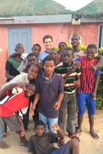Sam with talibe children in MDG center in St.Louis