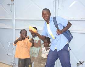 Arouna is a role model for the younger talibes
