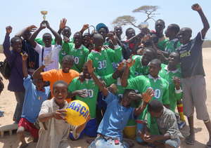 Victorious MDG team celebrates its win