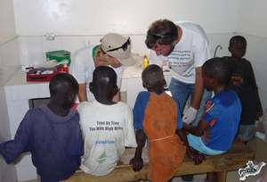 Michael & Madison treat dozens of talibe children