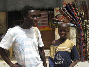 Kalidou with Issa Kouyate - July 2009