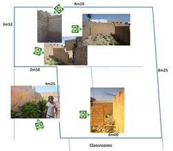 The project site within Maison de la Gare's center