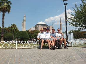 Relaxing at the Hagia Sophia, then on to Asia!