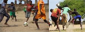 Talibes at play - Soccer matches organized by MDG