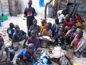 Talibe children in a Saint Louis daara