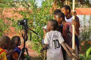 Talibes intrigued by view through Jack's camera
