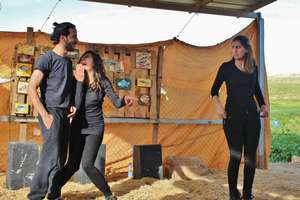 Playback theatre event in a small village