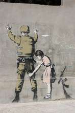 Banksy Graffiti on the Wall