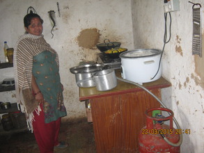 Care taker mother in the kitchen