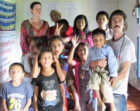 Melisa and Rafael with the kids