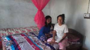 Kopila and Kamala in the room