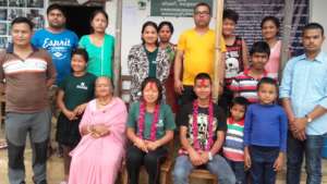 Rabina and  Kopila with committee members