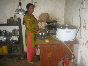Care taker mother in the kitchen
