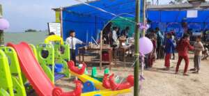 Materials demonstrated on the school anniversary