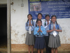 Girls at  the orphanage