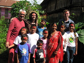 Rafael Michael and Antony  with kids  the kids