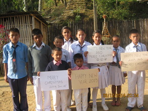 Children from the orphanage