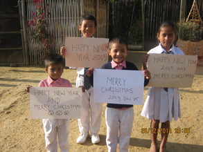 The little kids from  the orphanage