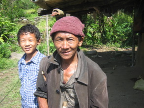 Sundar with his grandfather in Yaphu