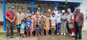 School kids with committee