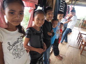 Children meeting us upon arrival