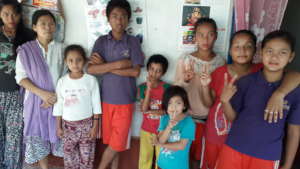 The  deaf and mute kids at Special school.