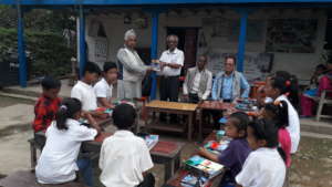 Stationery handover to the school