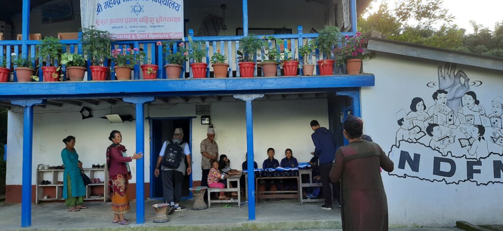 The special school for deaf and mute kids area