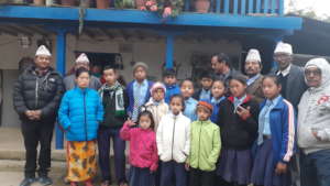 All the kids with SESF committee members