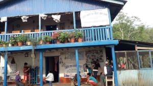A  view of the school building