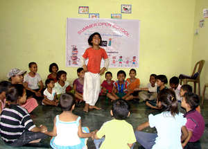 Children are enjoying at Summer Open School