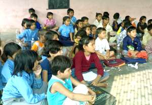 Children at urban slum