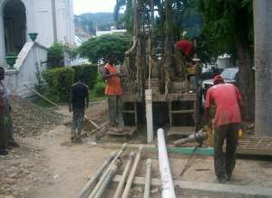 Drilling the New Well at Hospital