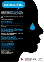 "What is Abuse?" information poster for students
