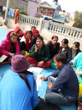 During their group meeting..