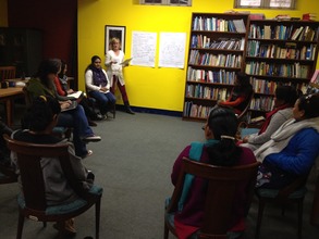 Staff members receiving coaching