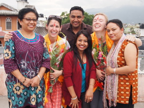 Laughs with the wonderful staff of Raksha Nepal