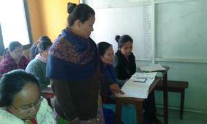 women studying in school...
