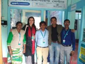 Monisha and Subhra with field team