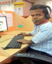Digbijoy at his office in Bangalore
