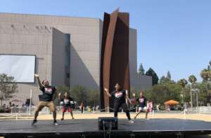 Students performing at National Dance Day: OC