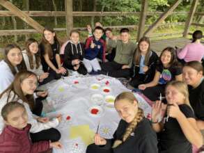 The visit of young explorers to the Peace Farm