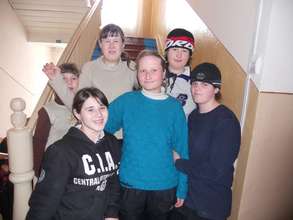 Girls from the Kolomiysky orphanage
